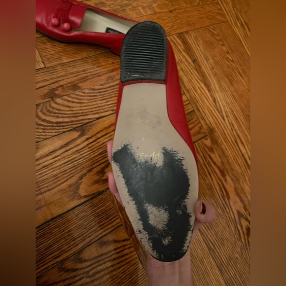 Red 80s Pappagallo Loafers - Picture 6 of 8